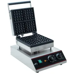 Вафельница CP-WFM02 сталь нерж.,алюм.литой ,H=25,L=29,B=44см 1,6Квт серебрист.,черный