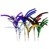 Украшения на шпажках «Пальма»[100шт] фольга,дерево ,L=18см разноцветн.