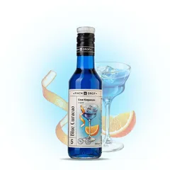 Syrup “Blue Curacao” Pinch&Drop glass 250ml D=54,H=202mm