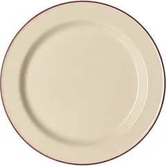 Тарелка «Кларет» фарфор D=27см бежев.,бордо