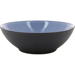 Salad bowl “Ekinoks” ceramics 0.7l D=190,H=65mm blue