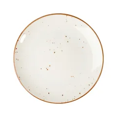 Тарелка «Париж» фарфор D=23см белый,коричнев., Диаметр (мм): 230