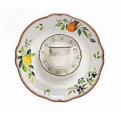 Блюдце «OPERA VILLA PAMPHILI» фарфор D=13см белый,роспись