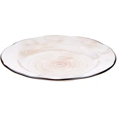 Тарелка «Пастораль» мелкая фарфор D=228,H=20мм оранжев., изображение 4