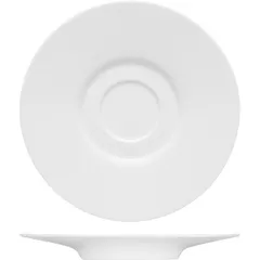 Saucer “Purity” porcelain D=160,H=19mm white