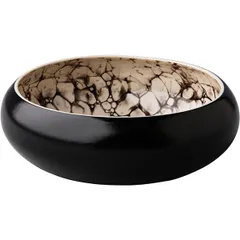 Salad bowl “Ro Design Bai Kevala” ceramics 1.25l D=190,H=65mm black