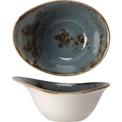 Salad bowl “Kraft” porcelain 450ml ,H=75,L=180,B=140mm blue