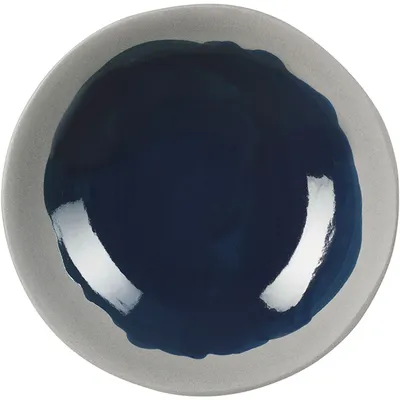 Тарелка «Нау» керамика 1л D=240,H=55мм серый,синий