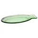 Блюдо сервировочное стекло ,H=22,L=350,B=160мм зелен.,прозр.