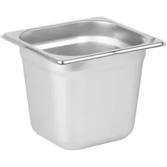 Гастроемкость GN 1/6 сталь нерж. 2,4л ,H=15,L=17,6,B=16,2см металлич.