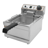 Deep fryer FR6LT steel ,H=31,L=55,B=26cm 3KW metal.