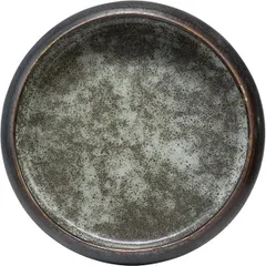 Salad bowl “Istra”  ceramics  275 ml  D=170, H=52mm  gray, green.