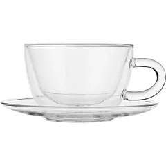 Чайная пара «Проотель» термост.стекло 300мл D=15см