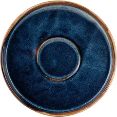 Saucer “Iris”  porcelain  D=135, H=20mm  blue.