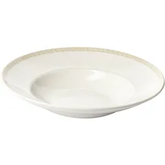 Тарелка для пасты «Антуанетт» фарфор 0,5л D=300,H=45мм белый,олив., изображение 2