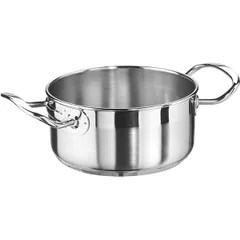 Pan without lid  stainless steel  7 l  D=26, H=13.5 cm  metal.