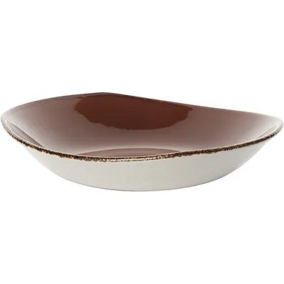 Тарелка глубокая «Террамеса Мокка» фарфор ,H=55,L=255,B=240мм тем.корич., Цвет: Темно-коричневый, Длина (мм): 255, изображение 2
