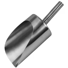 Scoop for flour “Prootel”  stainless steel  1.3 l , L=32/20 cm  silver.