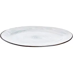 Блюдо «Пастораль» овальное фарфор ,H=25,L=405,B=255мм зелен., изображение 4