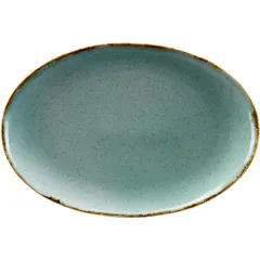 Dish “Trend Split” oval  porcelain , L=35, B=24.5 cm  green.