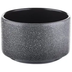 Sugar bowl with lid “Milky Way”  porcelain  350ml , H=65, B=100mm  black, white