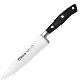 Нож поварской «Ривьера» сталь нерж.,полиоксиметилен ,L=270/150,B=28мм черный,металлич.