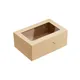 Контейнер бумажный OneBox с крышкой картон 1,2л ,H=85,L=150,B=100мм св.корич., Цвет: Светло-коричневый, Объем по данным поставщика (мл): 1200