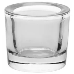 Подсвечник стекло D=65,H=60мм прозр.