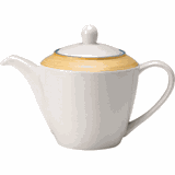 Чайник «Рио Йеллоу» фарфор 0,85л белый,желт.