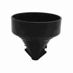 Press cone HB plastic black