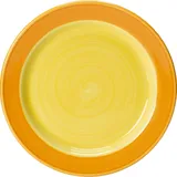 Тарелка «Фридом Йеллоу» мелкая фарфор D=16см белый,желт.