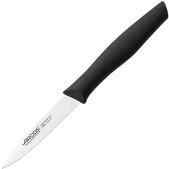 Нож для чистки овощей и фруктов «Нова» сталь нерж.,полипроп. ,L=200/85мм черный,металлич.