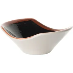 Соусник «Кото» фарфор 45мл ,H=3,L=10,B=6см черный,коричнев.