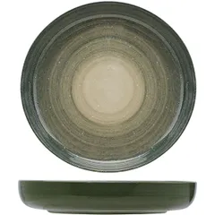 Deep plate “Destino Green”  ceramics  D=215, H=35mm  dark green.