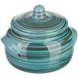 Baking pot “Scandinavia”  ceramics  0.5 l  D=14, H=12cm  blue.
