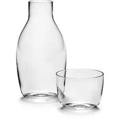 Decanter “Pass-partout” with glass  glass  0.75 l  D=93, H=186mm  clear.