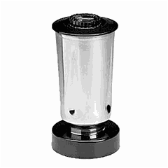 Steel flask for blend.7010103.010 stainless steel, plastic 0.9 l D=11.5,H=24cm metal, black