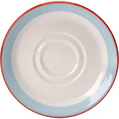 Saucer “Rio Blue”  porcelain  D=118, H=15mm  white, blue