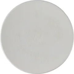 Plate “Space” flat ceramics D=26cm white