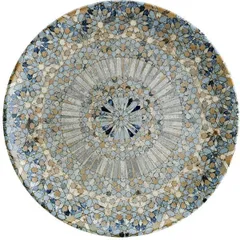 Тарелка «Лука Мозаик» мелкая с рисунком фарфор D=17см голуб.