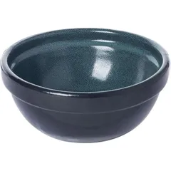 Salad bowl “Emerald Milky Way”  porcelain  300ml  D=13cm  emerald., black