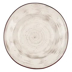 Тарелка глубокая «Пастораль» фарфор D=23,H=5см серый