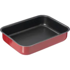 Baking tray aluminium,non-stick coating ,H=53,L=270,B=197mm red,black