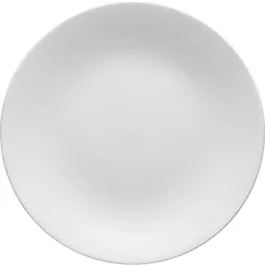 Small plate with a smooth edge  porcelain  D=200, H=27mm  white