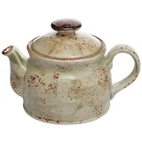 Чайник заварочный «Крафт Грин» фарфор 425мл D=75,H=114,L=170мм зелен.