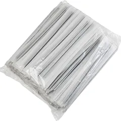 “EcoPack” straws [200 pcs]  pcs. collapse D=6,H=240mm black