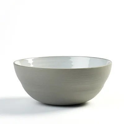 Салатник «Даск» керамика 0,5л D=150,H=65мм белый,серый, изображение 2