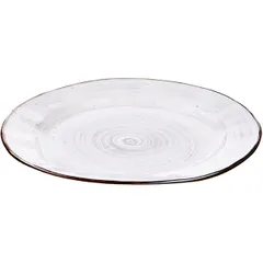 Тарелка «Пастораль» мелкая фарфор ,H=25,L=270,B=230мм серый, изображение 2