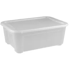 Food container with lid  polyprop. 22l ,H=28.6,L=38.9,B=27.5cm transparent.