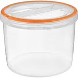 Контейнер для продуктов «Винтаж» с крышкой полипроп. 1,2л D=14,H=11см прозр.